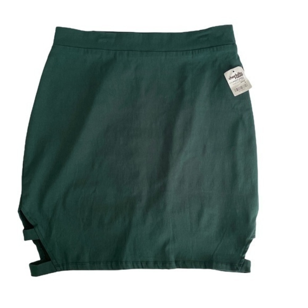 Charlotte Russe Stretchy Green Skirt Size Large NWT - Picture 2 of 4